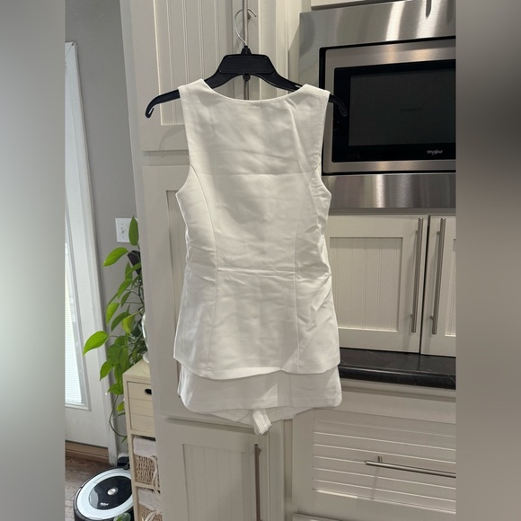 NWT Amanda Uprichard Kya Romper Small White - Picture 5 of 8